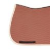 Equestro Sottosella Wave Quilting dressage in tessuto tecnico - Redwood/Bianco antico