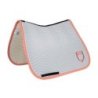 Equestro Sottosella Wave Quilting dressage in tessuto tecnico - Harbor Mist/Desert Flower