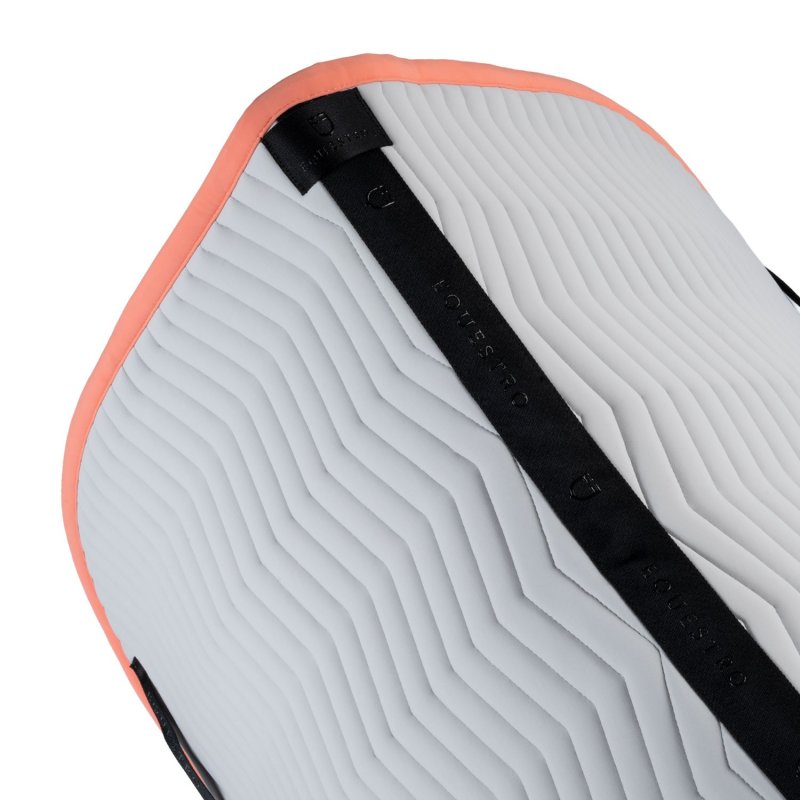 Equestro Sottosella Wave Quilting dressage in tessuto tecnico - Harbor Mist/Desert Flower
