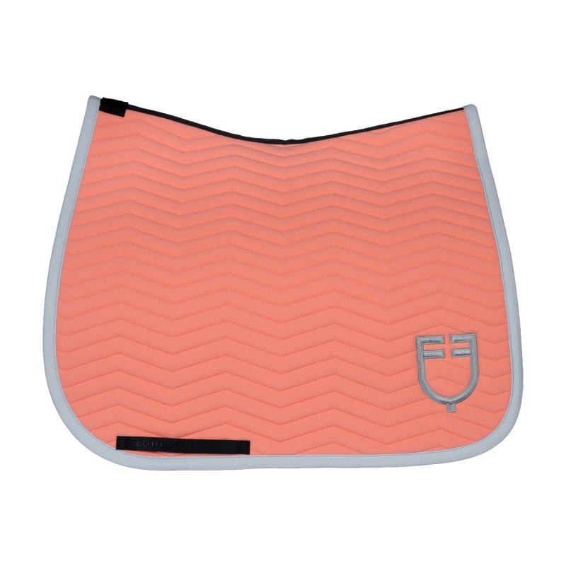 Equestro Sottosella Wave Quilting dressage in tessuto tecnico - Desert Flower/Harbor Mist