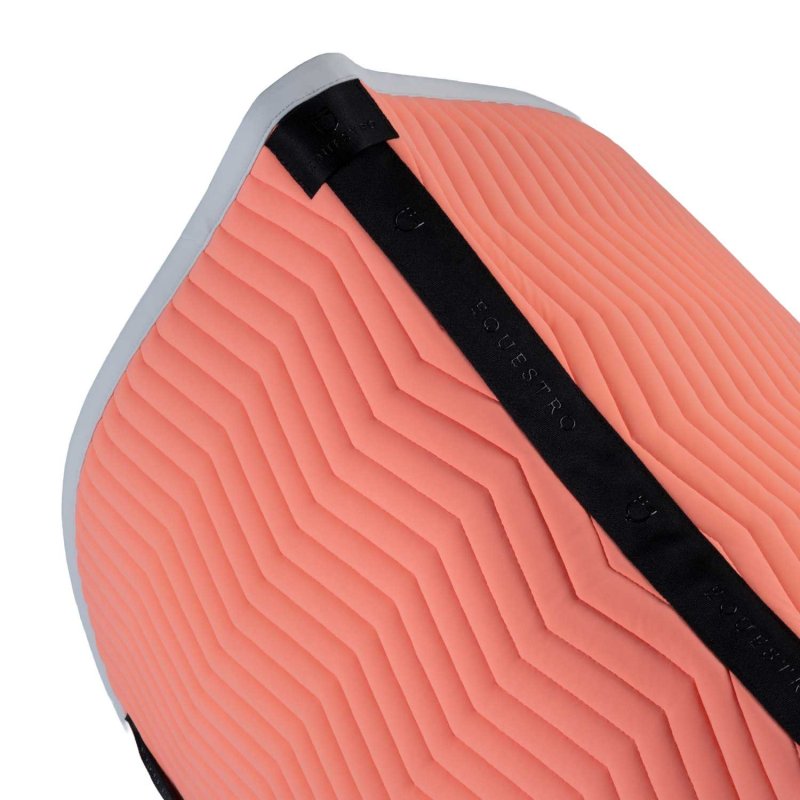 Equestro Sottosella Wave Quilting dressage in tessuto tecnico - Desert Flower/Harbor Mist