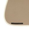 Equestro Sottosella Wave Quilting dressage in tessuto tecnico - Oxford Tan/Bianco antico