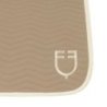 Equestro Sottosella Wave Quilting dressage in tessuto tecnico - Oxford Tan/Bianco antico