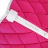 Equestro Sottosella da dressage in tessuto tecnico con logo - Fucsia/Bianco