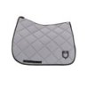 Equestro Sottosella da dressage in tessuto tecnico con logo - Grigio/Nero