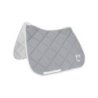 Equestro Sottosella da dressage in tessuto tecnico con logo - Grigio/Bianco
