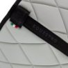 Equestro Sottosella da dressage in tessuto tecnico con logo - Verde chiaro/Nero