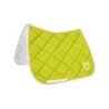 Equestro Sottosella da dressage in tessuto tecnico con logo - Lime/Bianco