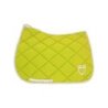 Equestro Sottosella da dressage in tessuto tecnico con logo - Lime/Bianco