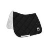 Equestro Sottosella da dressage in tessuto tecnico con logo - Nero/Bianco