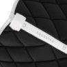 Equestro Sottosella da dressage in tessuto tecnico con logo - Nero/Bianco
