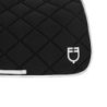 Equestro Sottosella da dressage in tessuto tecnico con logo - Nero/Bianco