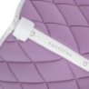 Equestro Sottosella da dressage in tessuto tecnico con logo - Lilla/Bianco