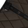 Equestro Sottosella da dressage in tessuto tecnico con logo - Verde militare/Nero
