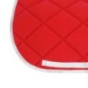 Equestro Sottosella da dressage in tessuto tecnico con logo - Poppy Red/Bianco