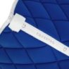 Equestro Sottosella da dressage in tessuto tecnico con logo - Sea/Bianco