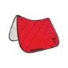 Equestro Sottosella da dressage in tessuto tecnico con logo - Poppy Red/Nero