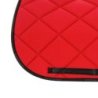 Equestro Sottosella da dressage in tessuto tecnico con logo - Poppy Red/Nero
