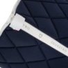Equestro Sottosella da dressage in tessuto tecnico con logo - Blu navy/Bianco