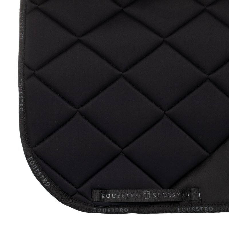 Equestro Sottosella dressage con logo strass ETH09054 - Nero