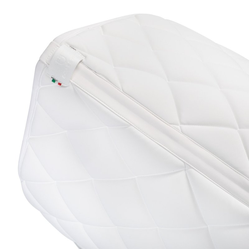 Equestro Sottosella dressage con logo strass ETH09054 - Bianco