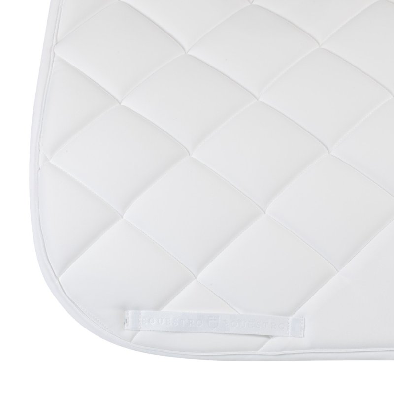 Equestro Sottosella dressage con logo strass ETH09054 - Bianco
