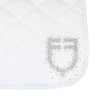 Equestro Sottosella dressage con logo strass ETH09054 - Bianco