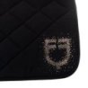 Equestro Sottosella dressage con logo strass ETH09056 - Nero