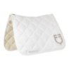 Equestro Sottosella dressage con logo strass ETH09056 - Bianco
