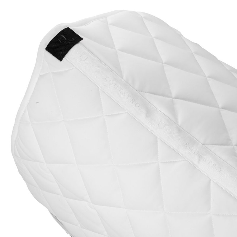 Equestro Sottosella dressage con logo strass ETH09056 - Bianco