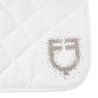 Equestro Sottosella dressage con logo strass ETH09056 - Bianco