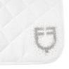 Equestro Sottosella dressage con logo strass ETH09056 - Bianco