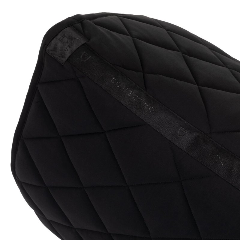 Equestro Sottosella dressage con logo strass ETH09056 - Nero