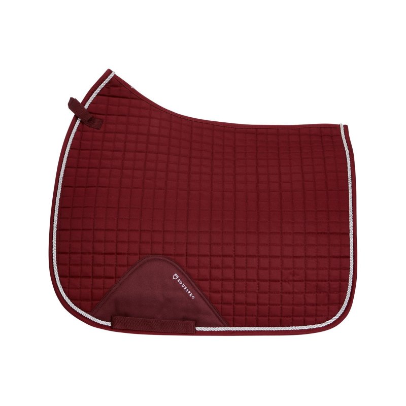 Equestro Sottosella dressage sagomato in cotone - Bordeaux