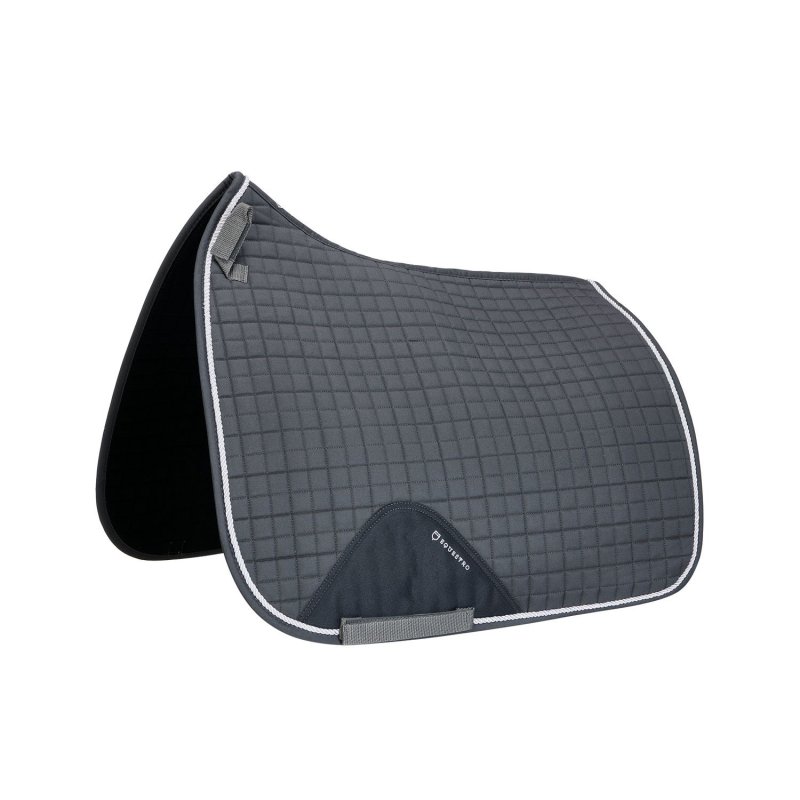 Equestro Sottosella dressage sagomato in cotone - Grigio