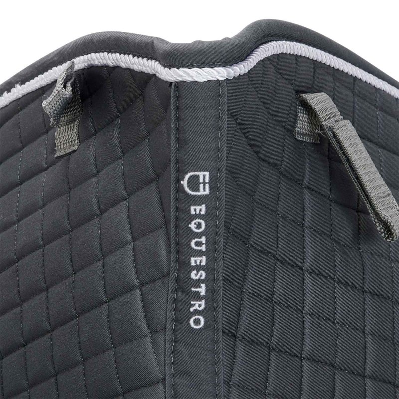 Equestro Sottosella dressage sagomato in cotone - Grigio