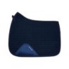 Equestro Sottosella dressage sagomato in cotone - Blu navy