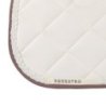 Equestro Sottosella dressage con cordoncino intrecciato - Bianco antico/Marrone