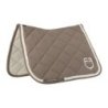 Equestro Sottosella dressage con cordoncino intrecciato - Noce/Bianco antico
