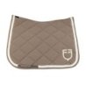 Equestro Sottosella dressage con cordoncino intrecciato - Noce/Bianco antico