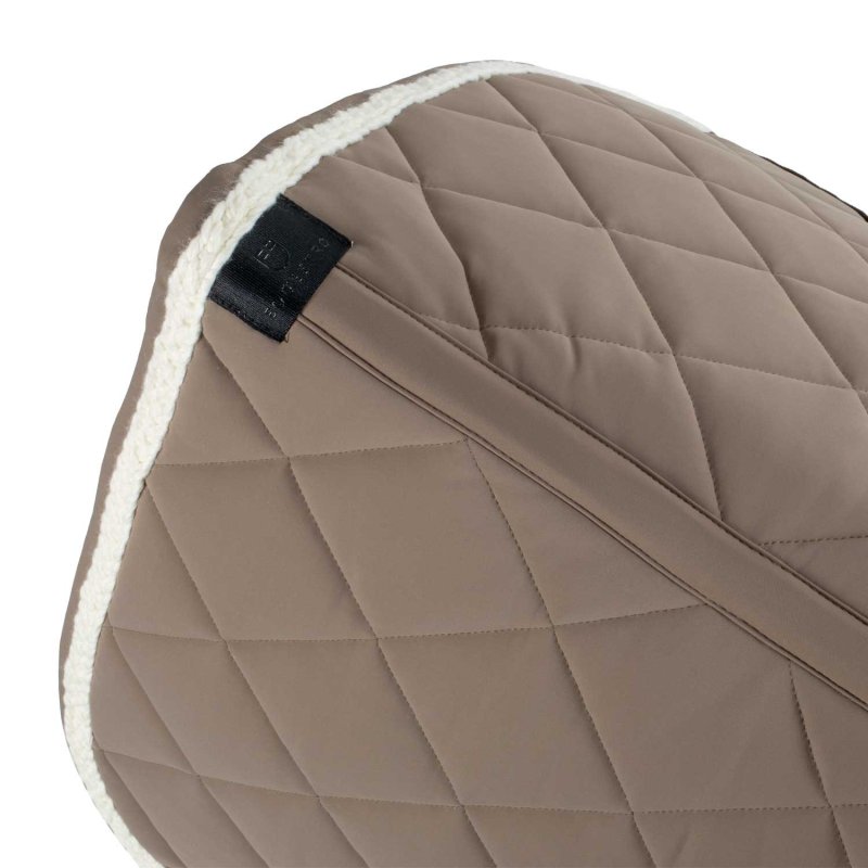 Equestro Sottosella dressage con cordoncino intrecciato - Noce/Bianco antico