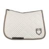 Equestro Sottosella dressage con stampa monogram - Bianco antico/Noce