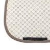 Equestro Sottosella dressage con stampa monogram - Bianco antico/Noce