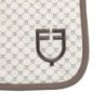 Equestro Sottosella dressage con stampa monogram - Bianco antico/Noce
