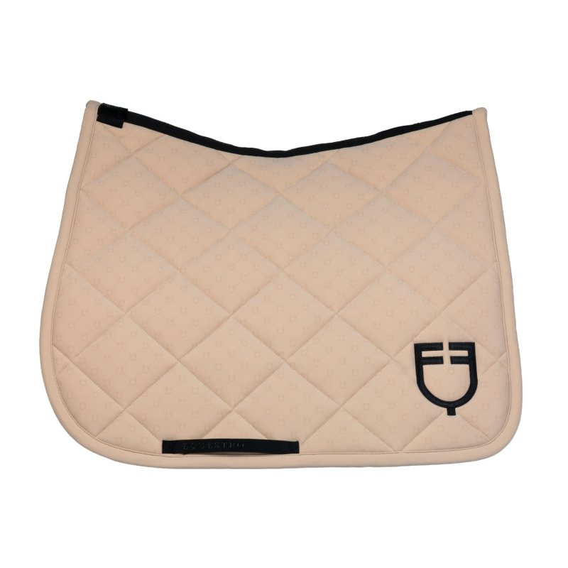 Equestro Sottosella dressage con stampa monogram - Oxford Tan/Nero