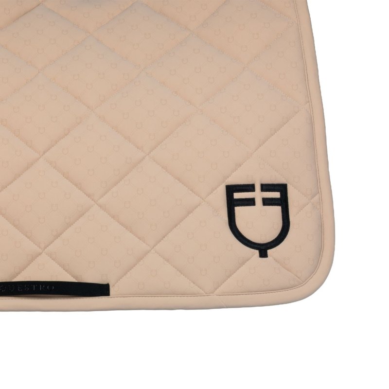 Equestro Sottosella dressage con stampa monogram - Oxford Tan/Nero