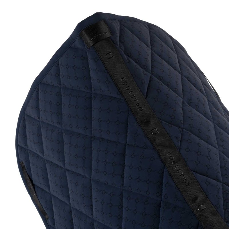 Equestro Sottosella dressage con stampa monogram - Blu navy/Nero