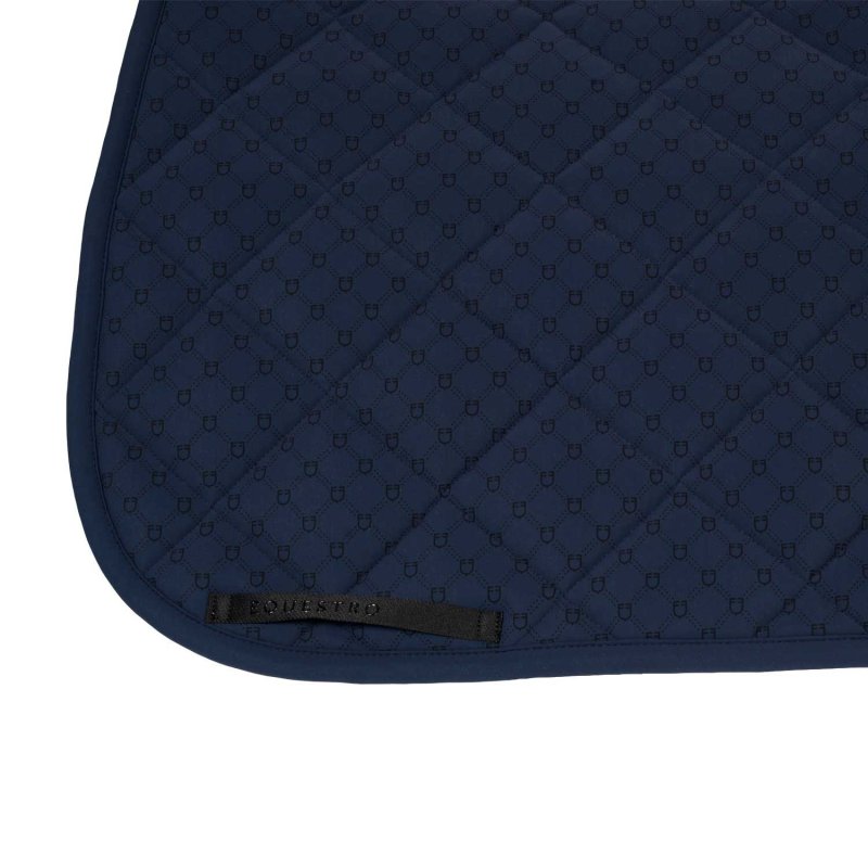 Equestro Sottosella dressage con stampa monogram - Blu navy/Nero
