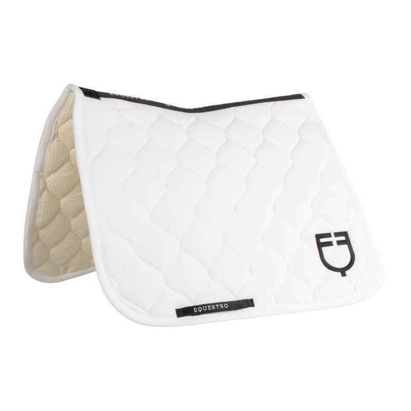 Equestro Sottosella dressage con trapuntatura a cipolla - Bianco