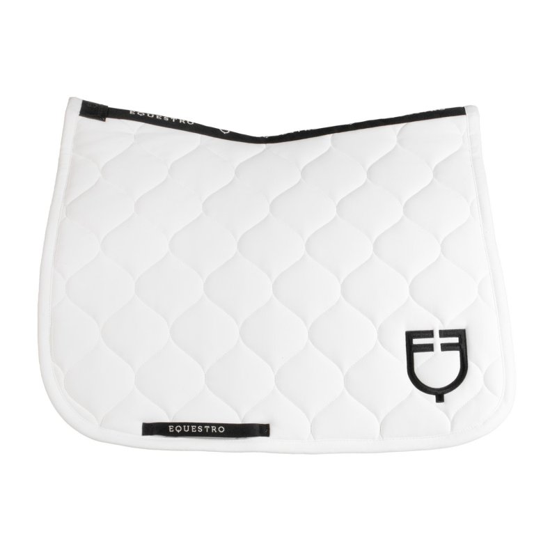 Equestro Sottosella dressage con trapuntatura a cipolla - Bianco